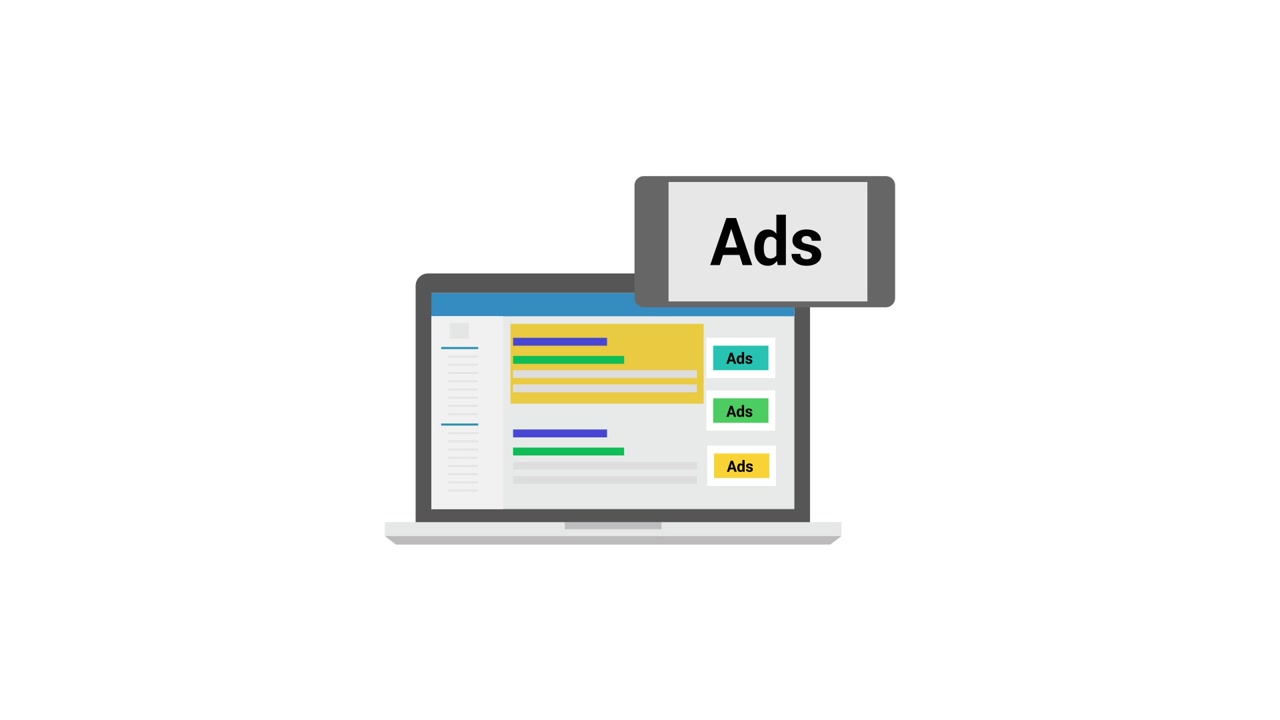 Digital Advertising Campaign on Laptop and Mobile Phone Screens