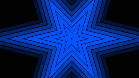 seamless looping animation of blue star with radio wave effect. abstract background