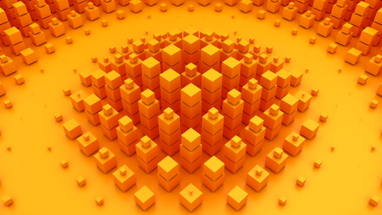 los cubos forman una onda