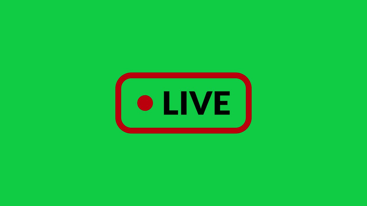 Simpel animation af livestreaming-ikon