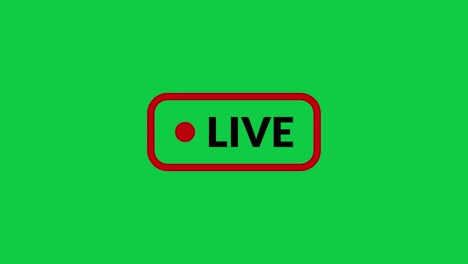 simple live streaming icon animation