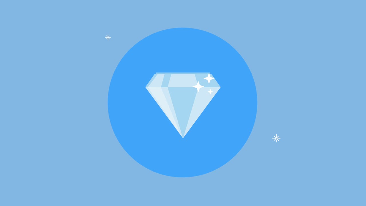 diamond luxury jewerly stone animation