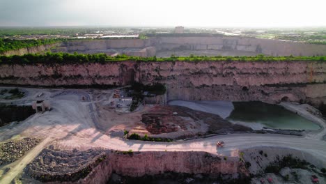 aerial of thornton illinois quarry