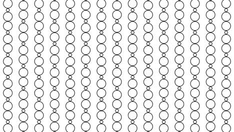 abstract 4k background with chain of circles