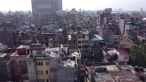 4k drone of katmandu, nepal, asia