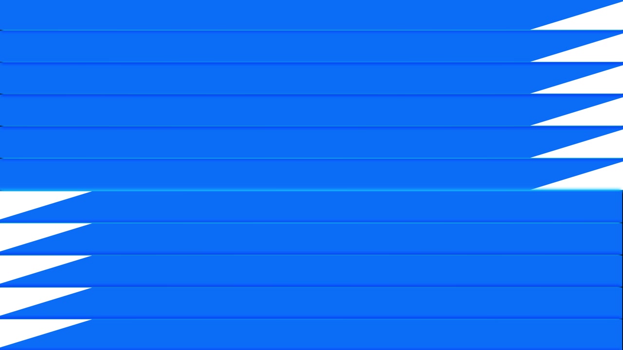 Fundo de transição branco e azul, painéis horizontais limpos, bordas com brilho ciano, abas diagonais nítidas vazias