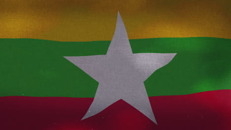 La-Bandera-Ondeante-Nacional-De-Myanmar