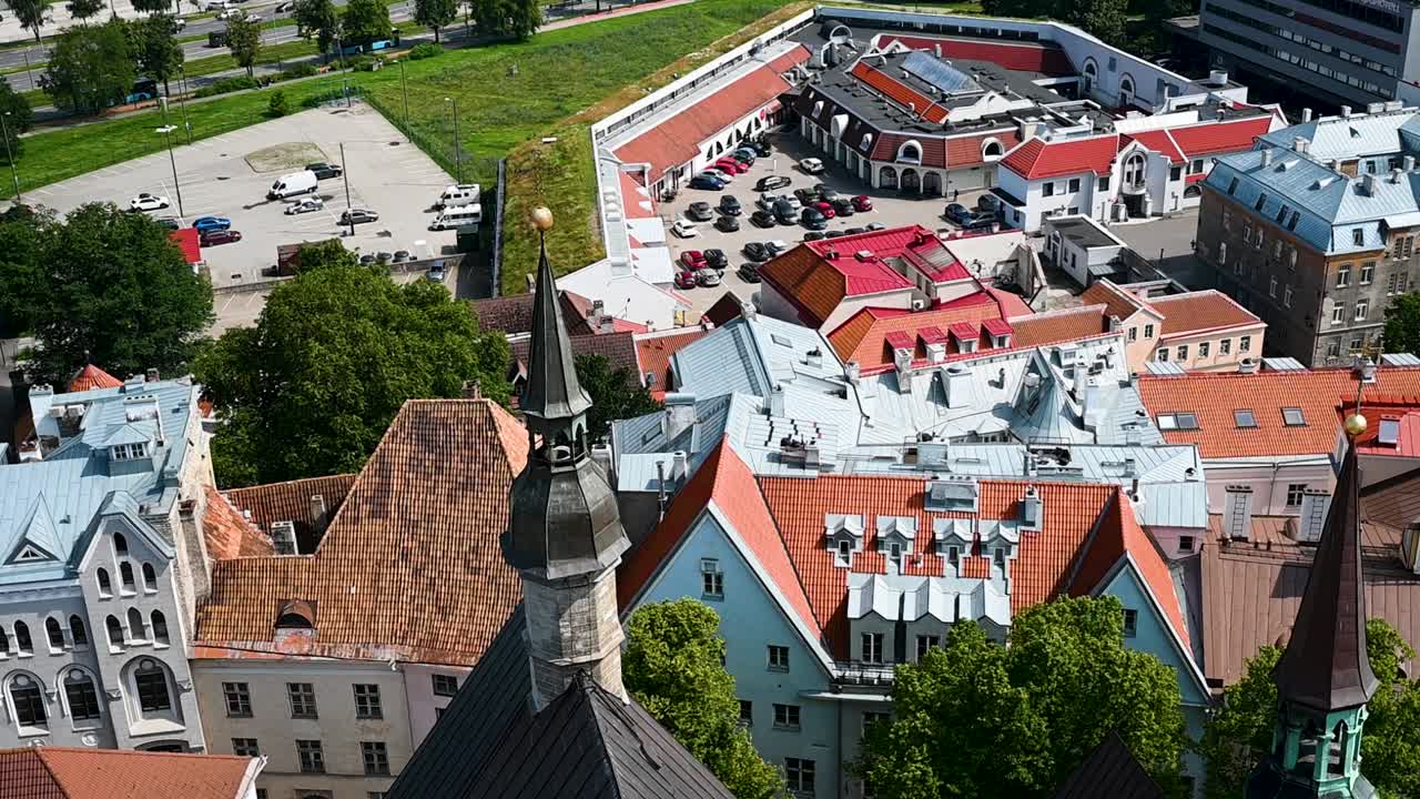 Church view within Tallinn, Estonia