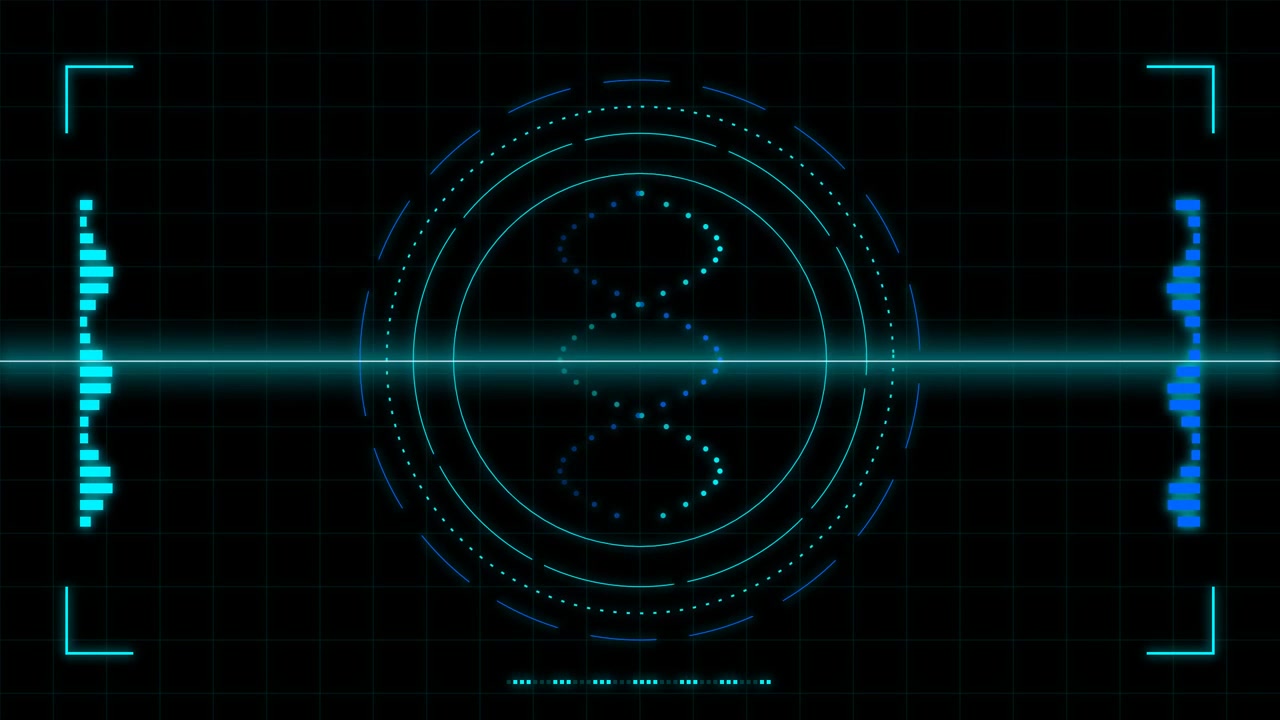 Digital DNA Helix Scanning Interface Animation