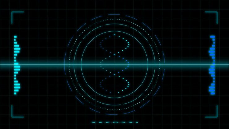 Digital DNA Helix Scanning Interface Animation
