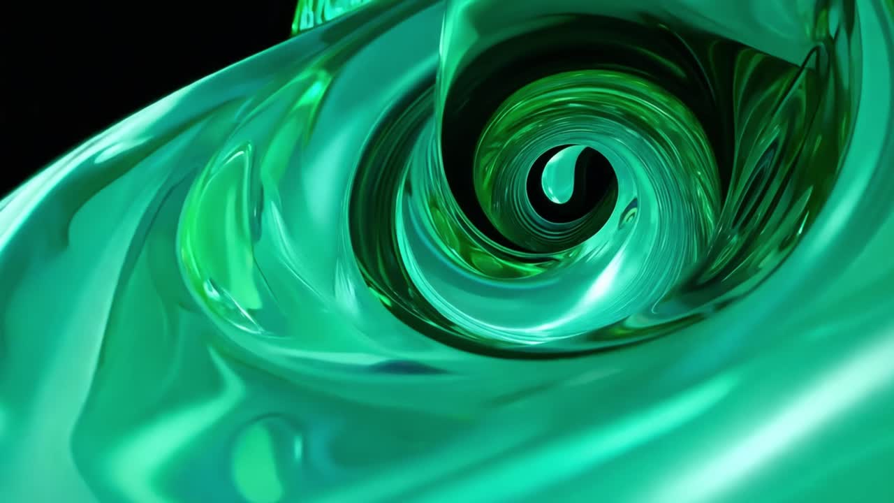 추상적인 녹색 소용돌이