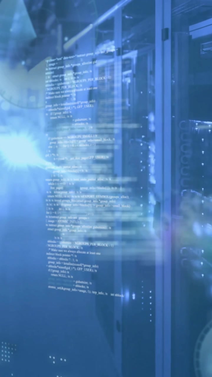 Animation of financial data processing over computer servers