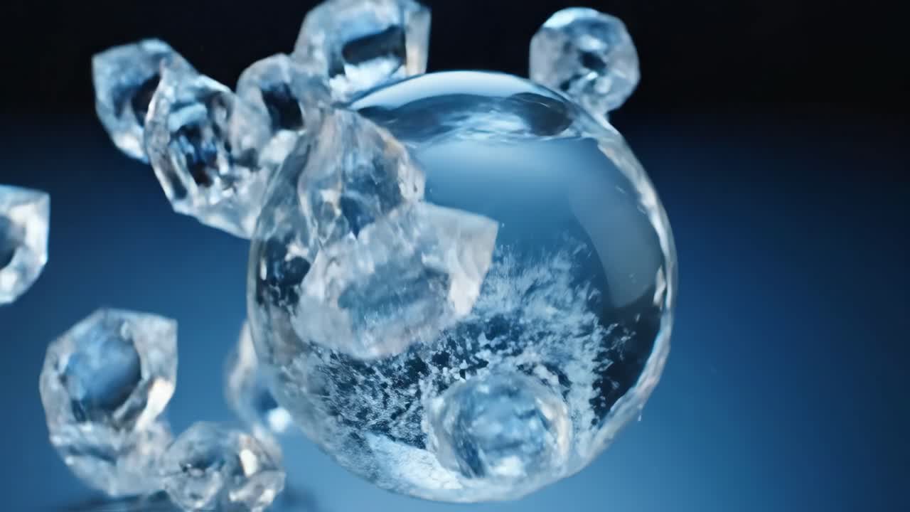 Water and Ice Splash