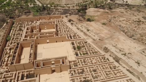 drone shot of the ancient city of babylon in iraq