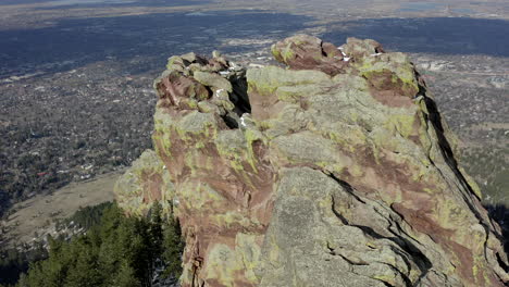 aerial footage of flatiron revealing boulder colorado