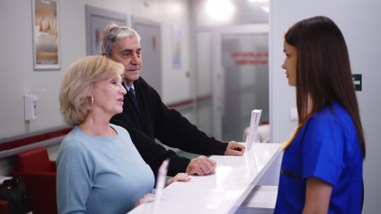 Patients at Hospital Reception