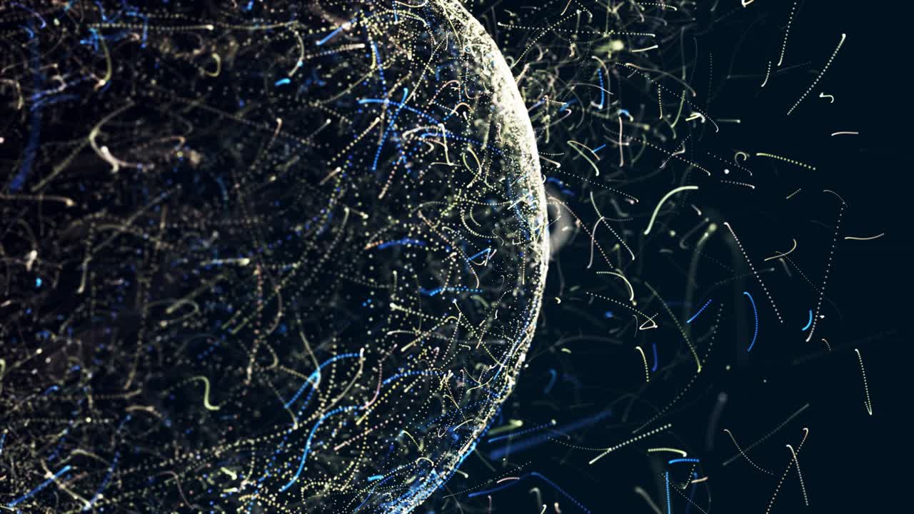 4K-Particle world background