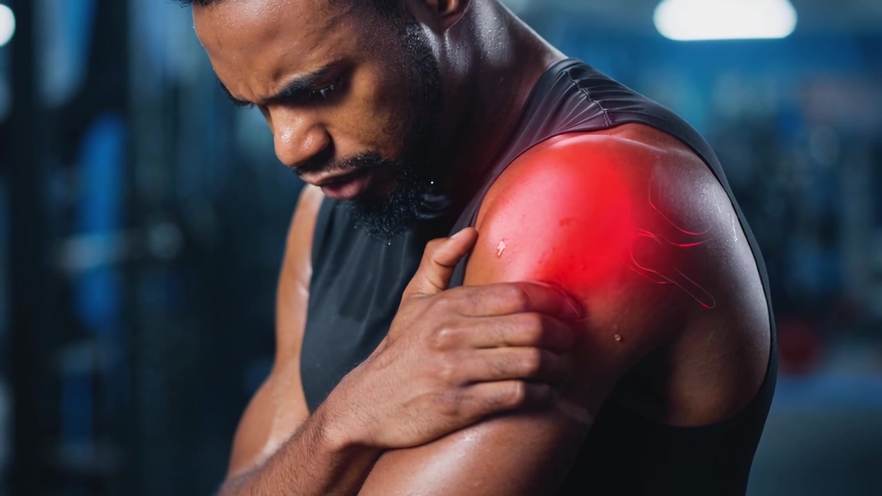 Pria Mengalami Nyeri Bahu Saat Berolahraga di Gym