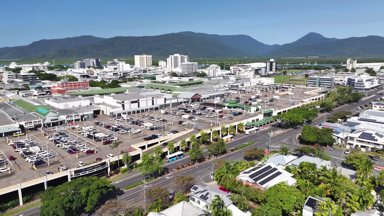 Daytime View Over Cairns, Queensland, Australia - Drone Shot