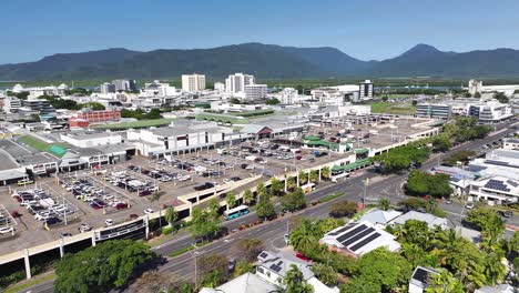 daytime view over cairns, queensland, australia - drone shot