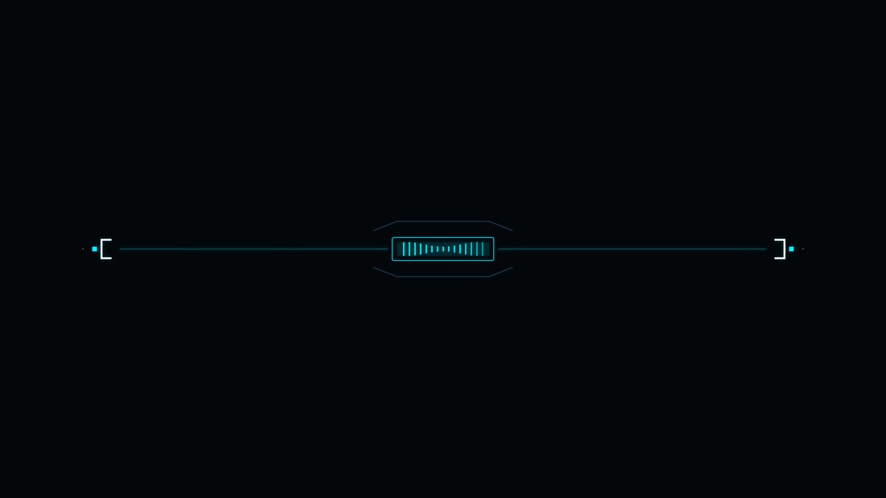 Futuristic Digital Loading Bar Interface Animation