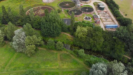 Aerial-view-of-agricultural-land-and-grain-silo