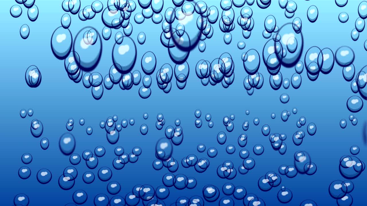 물에서 추상적인 거품 4k