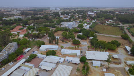el complejo cerrado y secreto del ministerio de agricultura y desarrollo rural, israel - disparo de paralaje