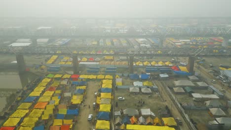 aerial view of maha kumbh mela, aerial view of mahakumbh 2025 prayagraj