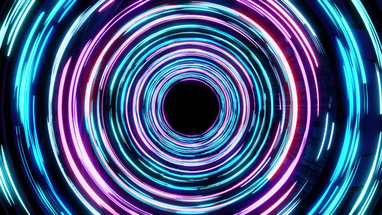 Abstract energy tunnel in space. Vortex energy flows