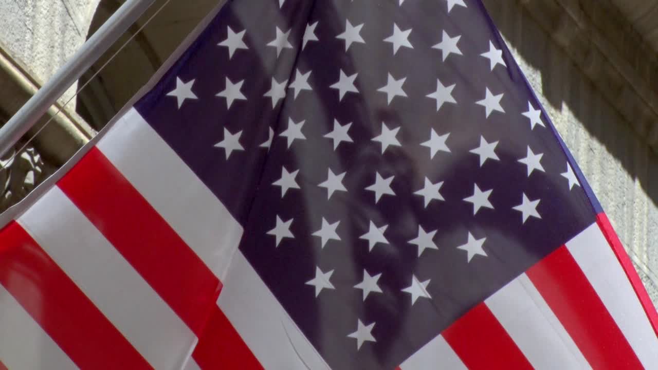 American Flag Symbol of Freedom and Pride, Close Up