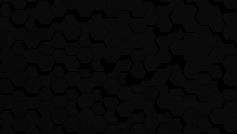 fondo digital geométrico abstracto con hexágono de movimiento aleatorio. concepto minimalista moderno para transmisión o sceersaver. animación en bucle 3d.