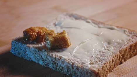 pan integral con queso y pechuga de pollo cocida