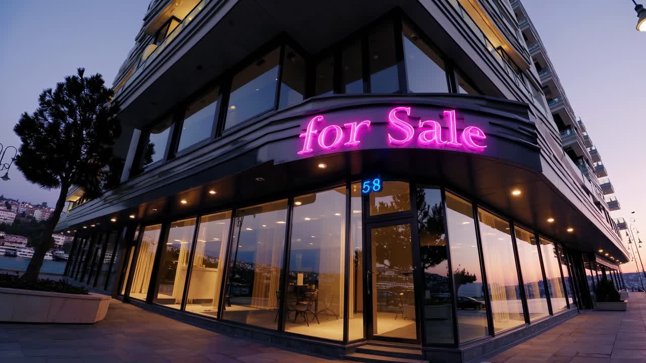 Modern Apartment Building for Sale at Sunset