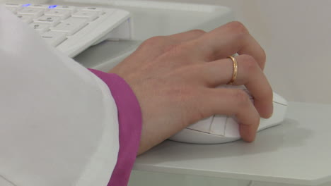 doctor using a computer