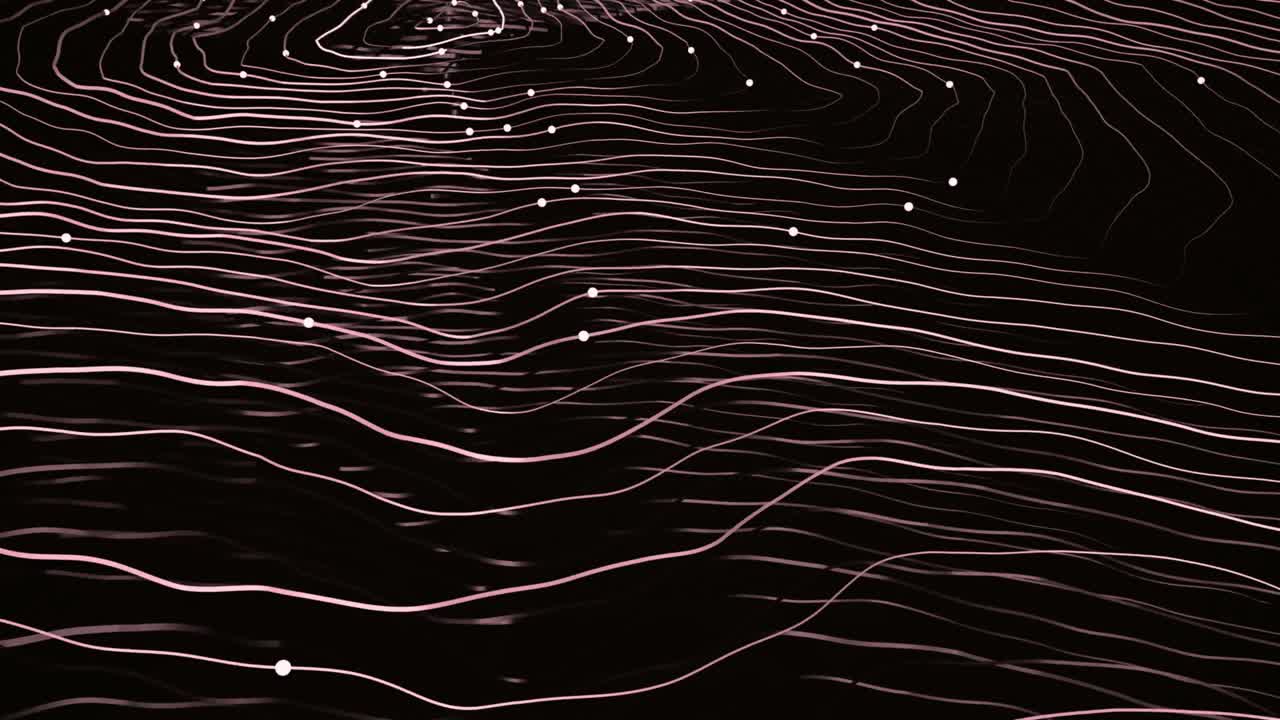 Dynamic Abstract Topographic Lines with Moving Data Points