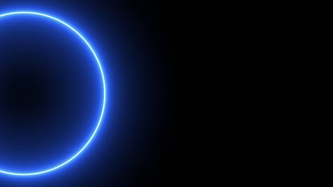 blue ring glowing electric animation motion graphics