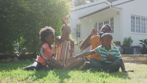 happy family spending time together