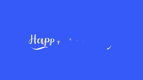 modern happy new year on blue gradient