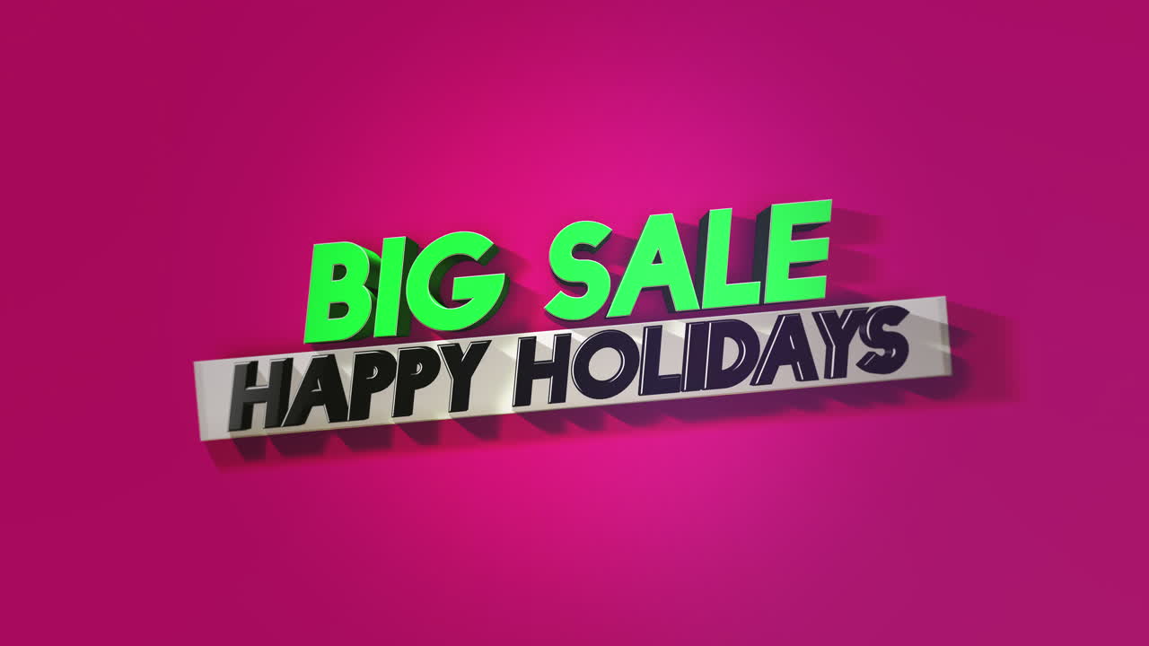 colorido texto de felices fiestas en degradado rojo