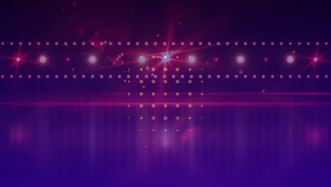 animación de círculos que se mueven sobre el escenario