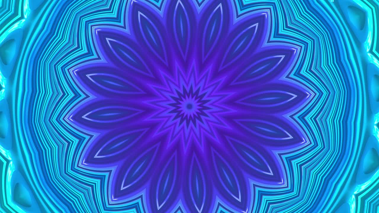 fondo abstracto de caleidoscopio de color púrpura y azul azulado