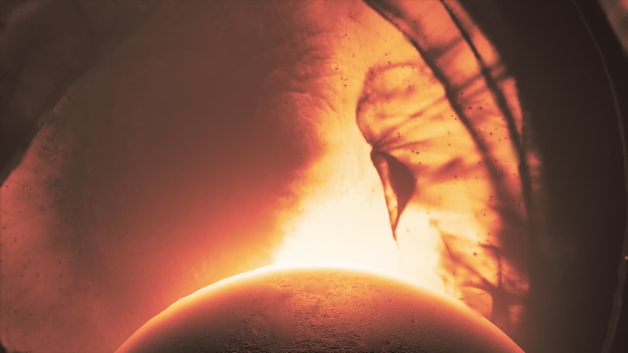 resumen del eclipse de la órbita del planeta en la nebulosa