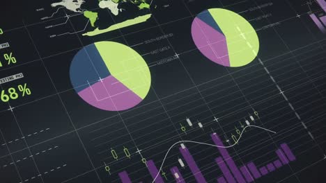 Animación-Del-Procesamiento-De-Datos-Sobre-Fondo-Negro