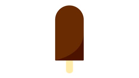 ice lolly animation appearing and then disappearing, motion graphics