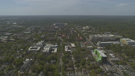 gainesville florida aerial v5 birdseye pull out reveal of the college campus areas - dji inspire 2, x7, 6k - march 2020