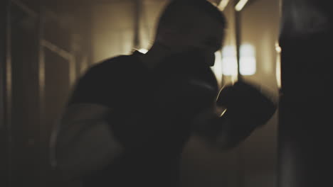 boxing training in a gym