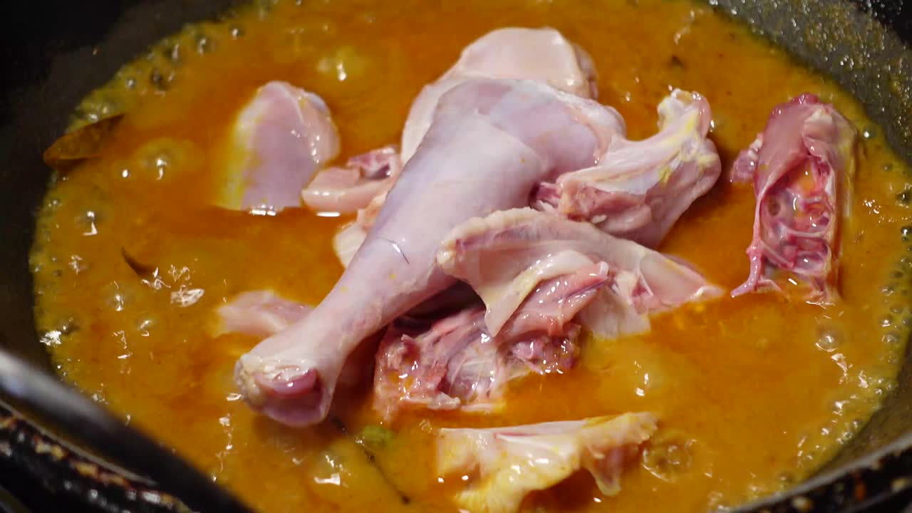 커리 요리 과정