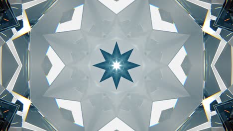sparkling abstract rotating diamond macro background with kaleidoscope effect. seamless loop 4k cg 3d animation