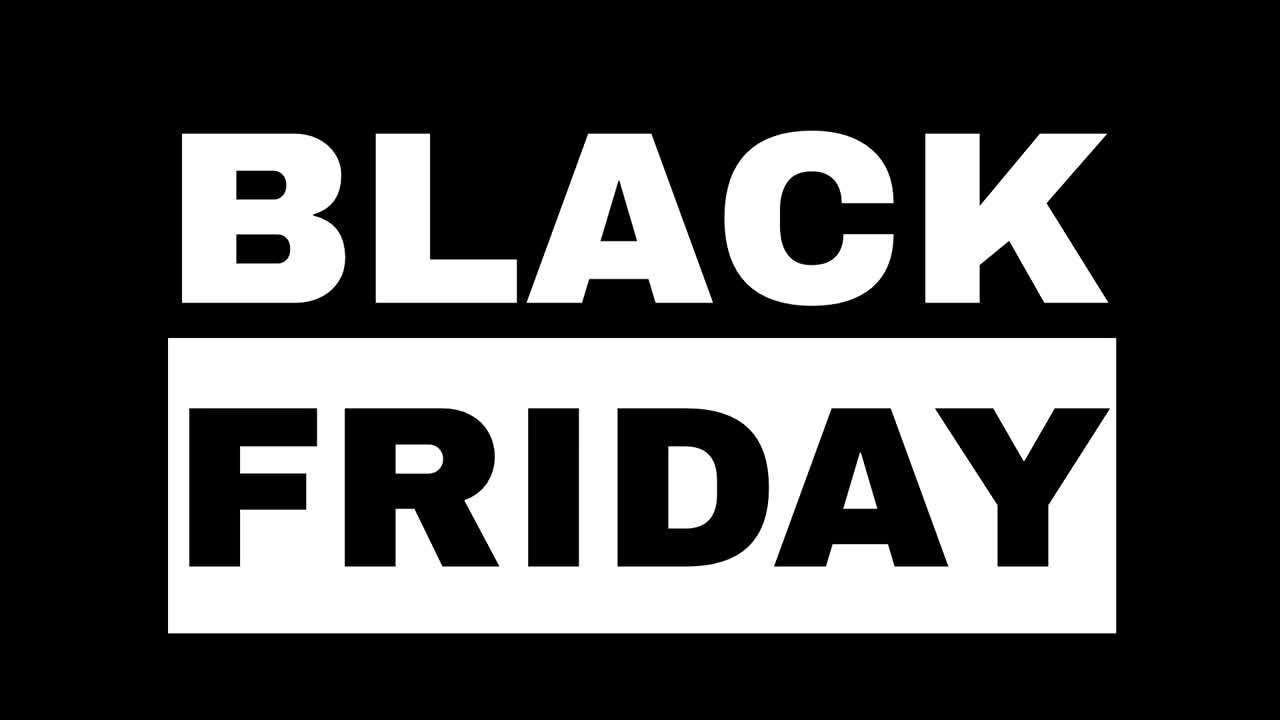 High-energy Black Friday motion graphics with bold text, fast transitions, and striking visuals to highlight massive discounts and limited-time offers